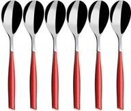 Łyżeczki - Bugatti Glamour gl3u 021 °F07 6  6-częściowy zestaw sztućców łyżeczka do herbaty, sieci SAN/stali, czerwony, 16 x 20 x 3 cm GL3U-021F07/6 - miniaturka - grafika 1
