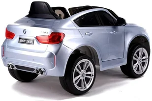 Auto na Akumulator Bmw X6 Srebrny Lakierowany - Pojazdy elektryczne dla dzieci - miniaturka - grafika 13