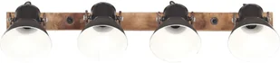 VidaXL Industrialna lampa ścienna, czarna, 90x25 cm, E27 320511  VidaXL - Lampy sufitowe - miniaturka - grafika 4