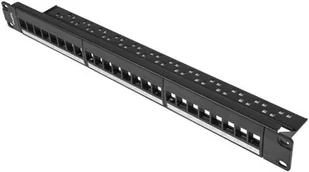 LANBERG Patch panel pusty 24 porty 1U 19 cali czarny do modułów keystone + EKSPRESOWA PPKS-1024-B - Pozostałe akcesoria sieciowe - miniaturka - grafika 4