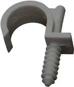 Inne akcesoria elektryczne - Pawbol Uchwyt montażowy RING fi28 szary EP H.7330 - miniaturka - grafika 1