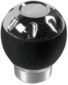 Inne - Lampa 00074 gałka zmiany biegów NIPPON czarna skórzana i aluminiowa chromowany 00074 - miniaturka - grafika 1