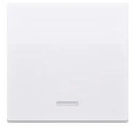 Klawisze i ramki - Kontakt Simon Kontakt_Simon Klawisz pojedynczy z oczkiem do łączników / przycisków z podświetleniem biały CKW1L/11 - miniaturka - grafika 1