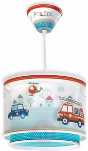 Dalber Police - lampa wisząca do pokoju nastolatka - Lampy sufitowe - miniaturka - grafika 4