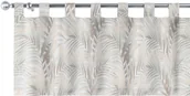 Zasłony - Dekoria Lambrekin na szelkach beżowo kremowe liście palmy na białym tle w 130 × 40 cm Gardenia 1356-142-14 - miniaturka - grafika 1