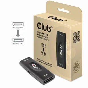 Club 3D Adapter CAC-1007 DisplayPort 1.4 Active Repeater 4K120Hz HBR3 F/F 2_422282 - Huby USB - miniaturka - grafika 2