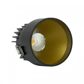 Lampy sufitowe - OxyLED LAPILO Czarno-Złota LED 8W CRI>90 3000K Home&Decor Oczko sufitowe 456733 456733 - miniaturka - grafika 1