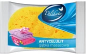 Rękawice i gąbki do kąpieli - Delko Delikato gąbka masażowa do ciała Antycelulit 1szt - miniaturka - grafika 1