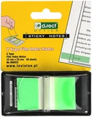 Zakładki indeksujące - D RECT Zakładki indeksujące 25x43/50 neon - miniaturka - grafika 1
