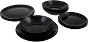 Serwisy obiadowe - Luminarc Talerze obiadowe Diwali 18 elementów czarne na 6 osób DIW18CZ_3 - miniaturka - grafika 1