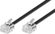 Kable miedziane - MicroConnect MicroConnect RJ-11/RJ-11 M/M 10m Czarny MPK190 - miniaturka - grafika 1