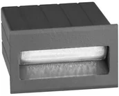 Lampy ogrodowe - Lucide Podtynkowa LAMPA ścienna KRYPTON 726404 zewnętrzna OPRAWA schodowa LED 1,5W do zadudowy outdoor IP54 ciemnoszara 726404 - miniaturka - grafika 1