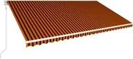 Markizy - vidaXL Automatycznie zwijana markiza, 600x300 cm, pomarańczowo-brązowa vidaXL - miniaturka - grafika 1