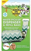 Woreczki na psie odchody - Bags on Board Bags on board Fashion Dispenser w/14 Bags-Green Chevron Print 3203940028 - miniaturka - grafika 1
