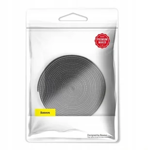 Baseus Taśma rzep Baseus organizer opaska do kabli Circle Velcro Strap 3m Czarny ACMGT-F01 - Adaptery i przejściówki - miniaturka - grafika 10
