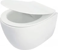 Miski WC - Deante CDLD6ZPW SILIA Miska WC z deską bezkołnierzowa 51CM - miniaturka - grafika 1