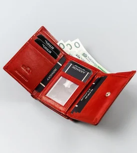 Cavaldi Mały, poziomy portfel damski ze skóry naturalnej, z ochroną RFID - Portfele - miniaturka - grafika 6