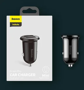 Baseus Grain Pro ładowarka samochodowa 2x USB 4,8 A czarny (CCALLP-01) - Ładowarki samochodowe - miniaturka - grafika 34