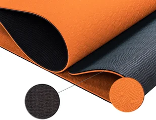 Movit POMARAŃCZOWA MATA TPE 190x60x0,6cm DO GIMNASTYKI - Maty do ćwiczeń - miniaturka - grafika 5