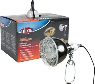 Trixie Lampa z klamrą zaciskową z siatką ochronną o 14 cm 100 W czarna - Akcesoria do terrarium - miniaturka - grafika 3