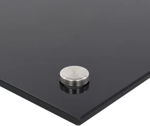 vidaXL Panel ochronny do kuchni, czarny, 100x50 cm, szkło hartowane - Akcesoria i części AGD - miniaturka - grafika 5