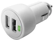 Ładowarki samochodowe - Zasilacz samochodowy CellularLine 2 x USB 15W/3A MICROCBRUSBDUAIPAD) Biały - miniaturka - grafika 1