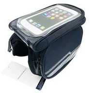 Uchwyty samochodowe do telefonów - Forever Torba na rower s odnímatelným s pouzdrem na telefon OEM100512) Czarna - miniaturka - grafika 1
