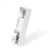 Akcesoria do paznokci - ABA Group Blok polerski Biały 100/100 - miniaturka - grafika 1