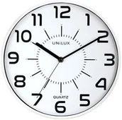 Zegary - Unilux Zegar ścienny biały Pop - miniaturka - grafika 1