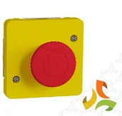Wyłączniki światła i elektryczne - Schneider Electric MUREVA STYL Mechanizm łącznika awaryjnego zwalniany obrotem IP55 żółty MUR35053 MUR35053/SCH - miniaturka - grafika 1