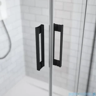 Radaway Idea Black Dwd drzwi wnękowe 150cm szkło przejrzyste 387125-54-01 | - Ścianki i drzwi prysznicowe - miniaturka - grafika 3
