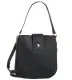 Torebki damskie - U.S. POLO ASSN. Torebka Jones 3 Compart Hobo Pu Black BIUJE5300WVP000 (US107-a) - miniaturka - grafika 1