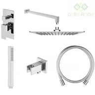 Zestawy prysznicowe - Oltens Zestaw Oltens Gota bateria podtynkowa z deszczownicą 30 cm Sondera (S) i kompletem prysznicowym Sog chrom 36601100 - miniaturka - grafika 1