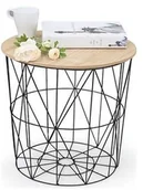 Ławy i stoliki kawowe - Halmar Ława MARIFFA Naturalny  V-CH-MARIFFA-LAW-CZARNY/NATURALNY - miniaturka - grafika 1