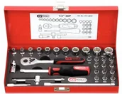 Klucze i nasadki - KS Tools 917.4030 1/4" Classic zestaw kluczy nasadowych, 30-częściowy 4042146118122 - miniaturka - grafika 1