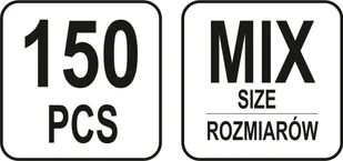 Yato 150 SZT NAKRĘTEK ZAMKNIĘTYCH KOŁPAKOWYCH METRYCZNYCH MIX YT-06775 YT-06775 - Śruby i nakrętki - miniaturka - grafika 4