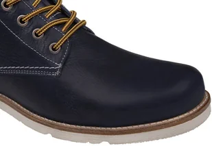 Mustang Trzewiki Trapery 35A062 4853-502-820 Navy Granat nieocieplane 41008 - Botki męskie - miniaturka - grafika 6