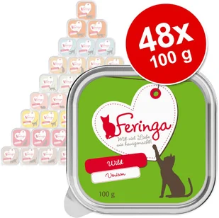 Feringa 20 + 4 gratis! Pakiet Classic Meat Menu miseczki 24 x 100 g Drób - Mokra karma dla kotów - miniaturka - grafika 3