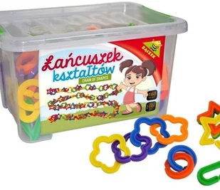 TUPIKO ŁAŃCUSZEK KSZTAŁTÓW - kreatywna zabawa - Pomoce naukowe - miniaturka - grafika 2