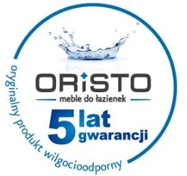 Oristo Zestaw meblowy SILVER UNI szafka z umywalką 40 cm, biały połysk - OR33-ZD1D-40-1-C - Szafki łazienkowe - miniaturka - grafika 6