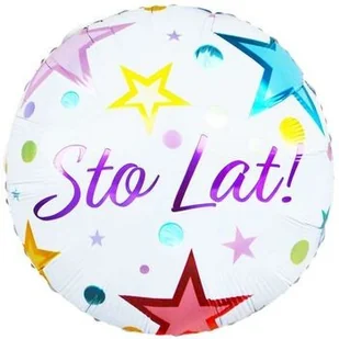 GO Balon foliowy Sto Lat! - 46 cm - 1 szt. FG-ODSL - Balony i akcesoria - miniaturka - grafika 2