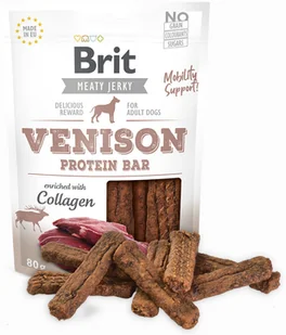 Brit Brit Jerky Snack - Venison Protein Bar 80g - Przysmaki dla psów - miniaturka - grafika 2