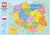 Podkładki na biurko - Nieprzypisany Podkład szkolny na biurko A2 Mapa Polski KRES029 - miniaturka - grafika 1