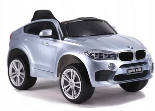 Auto na Akumulator Bmw X6 Srebrny Lakierowany - Pojazdy elektryczne dla dzieci - miniaturka - grafika 5