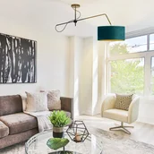 Lampy sufitowe - LYSNE Nowoczesny żyrandol nad stół RIO VELUR 400009V/5 - miniaturka - grafika 1