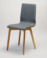 Krzesła - Delta LUKA SOFT W krzesło dębowe, tkanina szara 06 - miniaturka - grafika 1