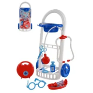 Zabawy w naśladowanie dorosłych - Solidny Zestaw Mały Lekarz Doktor + WÓZEK firmy POLESIE - miniaturka - grafika 1