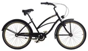 Rowery - Plumbike La Donna Gold Black 3B 26 cali Czarny - miniaturka - grafika 1