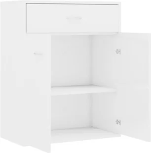 vidaXL Szafka na wysoki połysk, biała, 60 x 30 x 75 cm, płyta wiórowa - Szafki do salonu - miniaturka - grafika 7