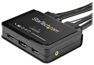 Przełączniki KVM - StarTech com com 2-Port HDMI KVM Switch with Built-In Cables - USB 4K 60Hz - KVM / audio switch - 2 ports SV211HDUA4K - miniaturka - grafika 1